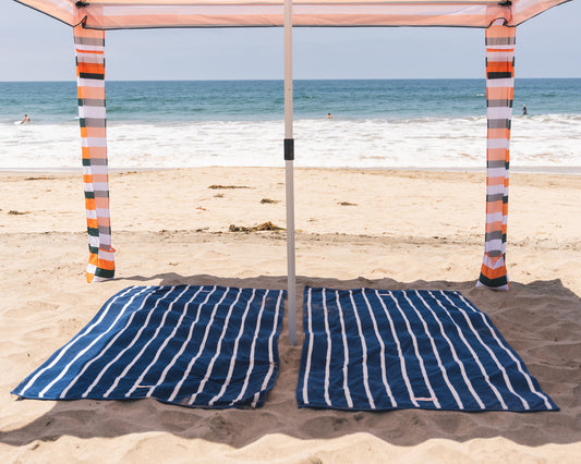 XL Beach Towel - Navy Stripes